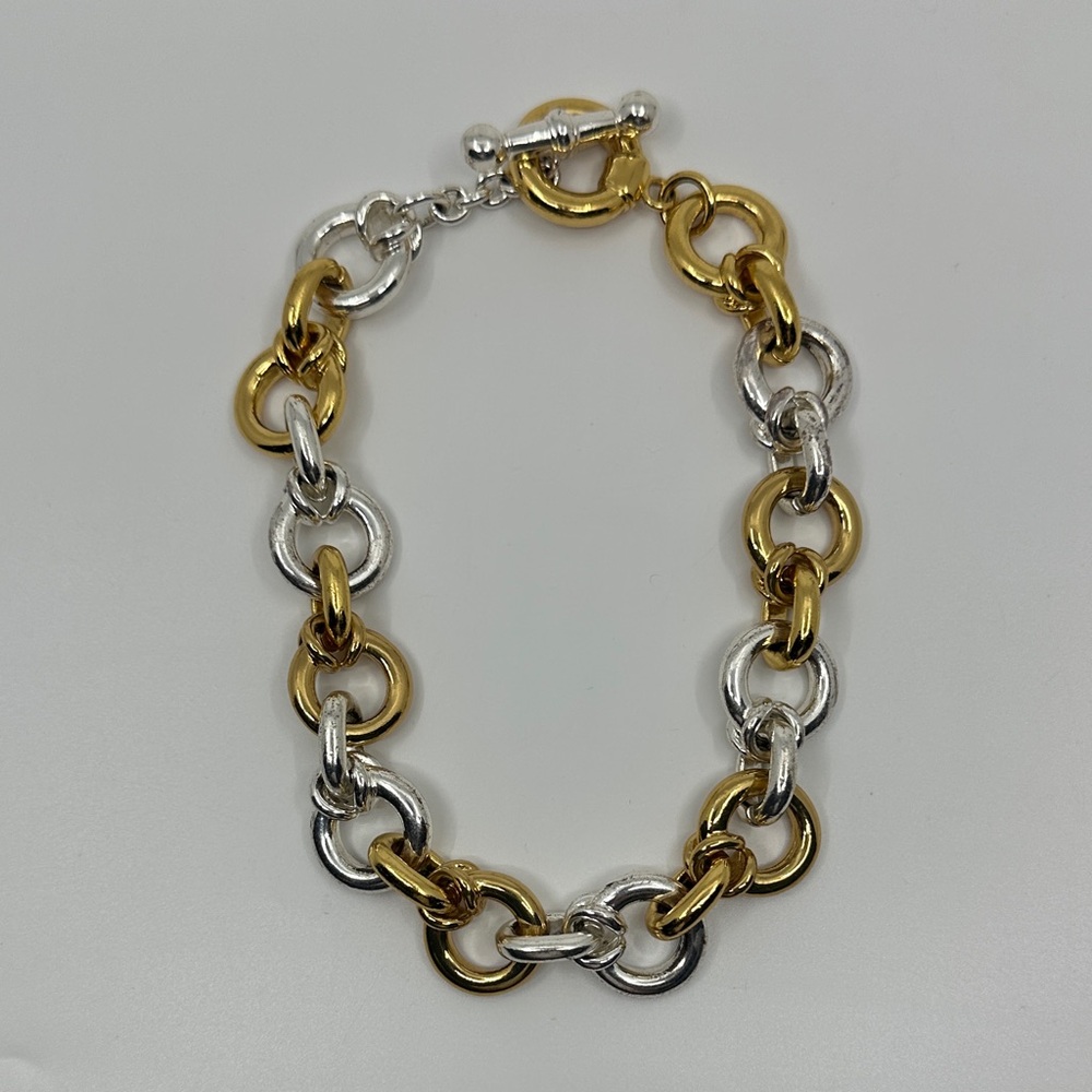 Chucky Gold and Silver Chain Necklace - Picture 1 of 10
